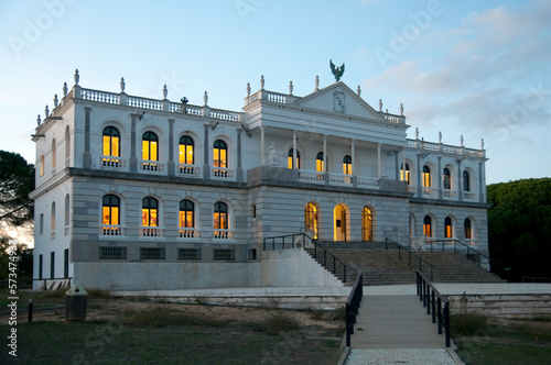 Hunting palace in the forest, national parf of Donana, Spain photo