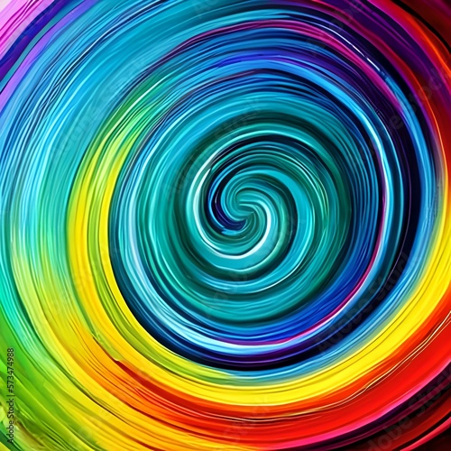 Rainbow oil painted Background Illustration. AI generated illustration