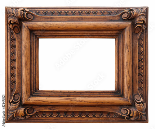 Picture photo frame to put your own pictures in (with clipping path) © Paulrommer