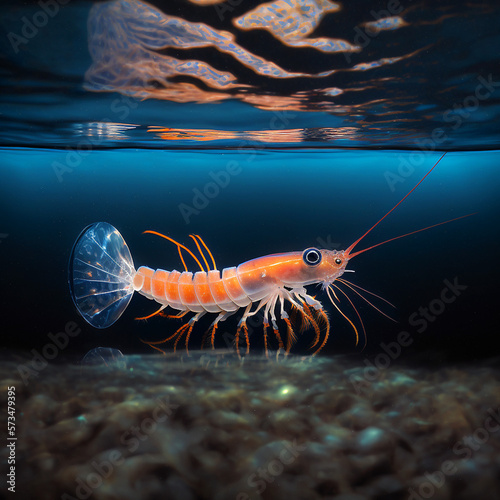 Shrimp in water © Daniel