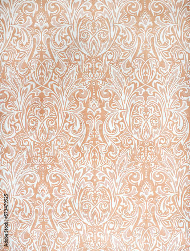 Very old wallpaper with abstract floral pattern, 70-80 years of the 20th century. Lovely artistic background