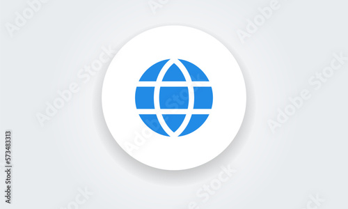 world web, earth globe, website icon contact Vector Illustration
