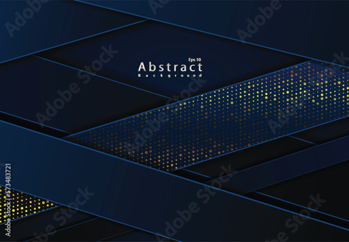 luxury papercut golden background abstract papercut decoration with layers or ribbons wixtured