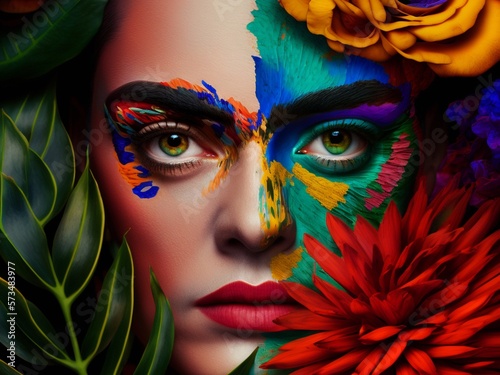 Frida calo colour face