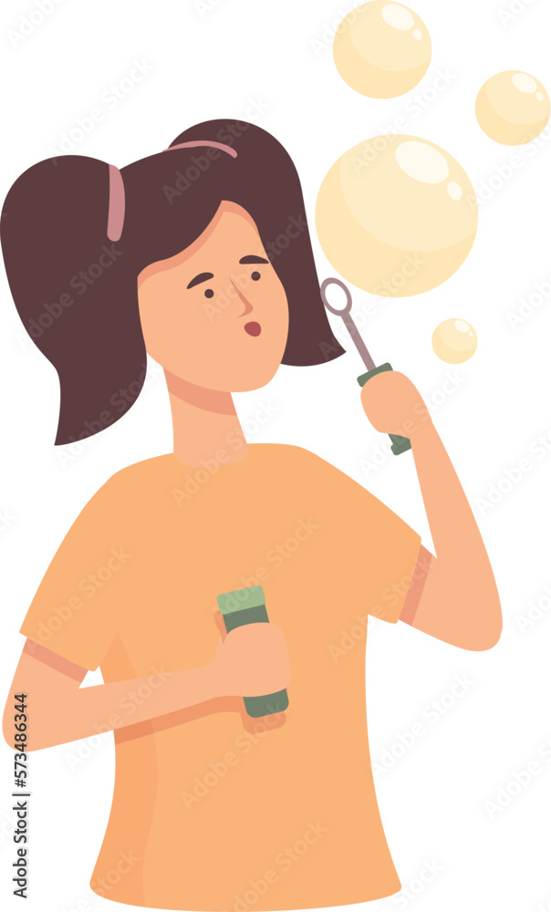 Play blowing bubbles icon cartoon vector. Kid soap. Bubble blow Play blowing bubbles icon cartoon vector. Kid soap. Bubble blow