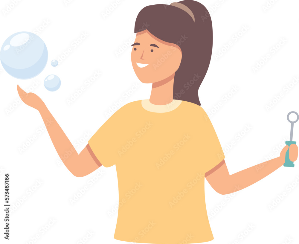 Fun bubble icon cartoon vector. Kid soap. Park liquid Fun bubble icon cartoon vector. Kid soap. Park liquid