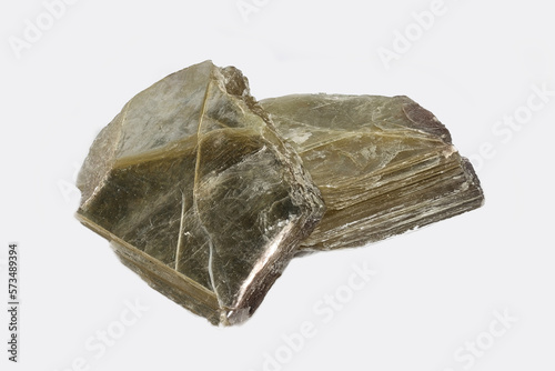 Muscovite, also known as common mica, isinglass, or potash mica, a mica mineral from Finland photo
