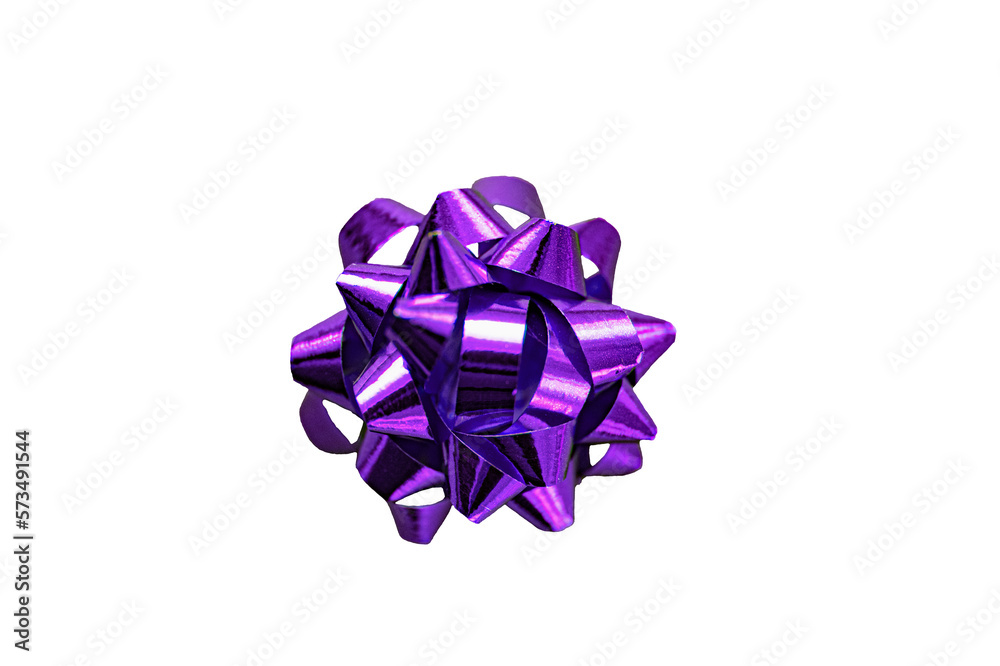 Mini metallic rosette in violet Mini metallic rosette in violet