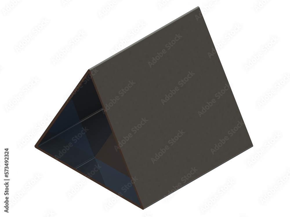 Aluminum Extruded Triangular Tubing MOD:AL-030e 3D Rendering Aluminum Extruded Triangular Tubing MOD:AL-030e 3D Rendering