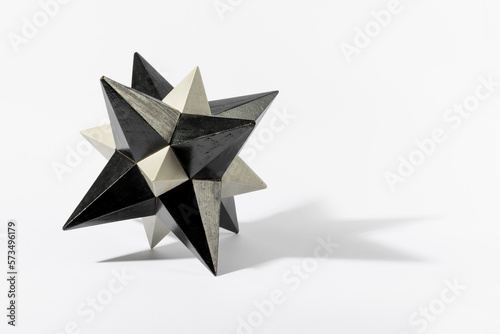 Stellated dodecahedron made of wood