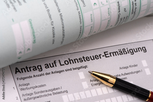 Formular für Steuererklärung beim Finanzamt