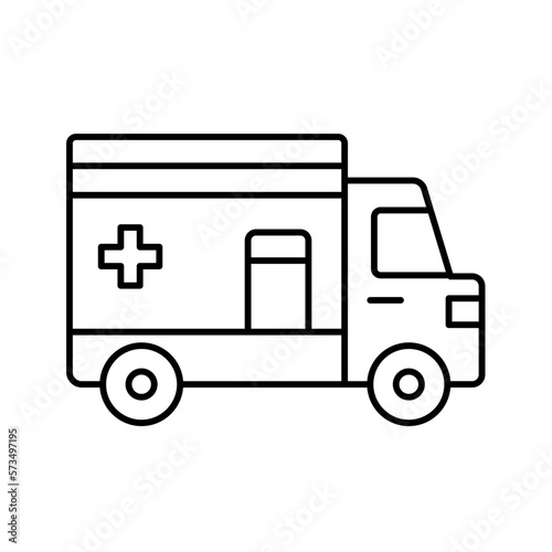 Ambulance Vector Icon 