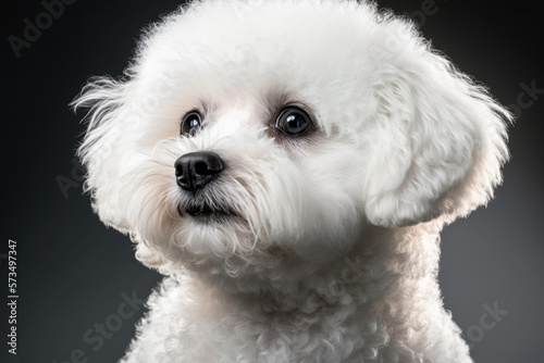 cloclose-up portrait of a bichon frizese-up portrait of a bichon frize