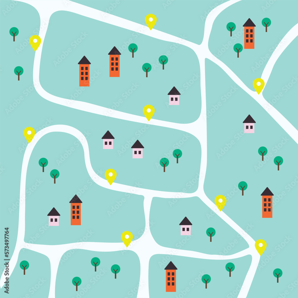 Fototapeta premium city map for any kind of digital info graphics and print publication.