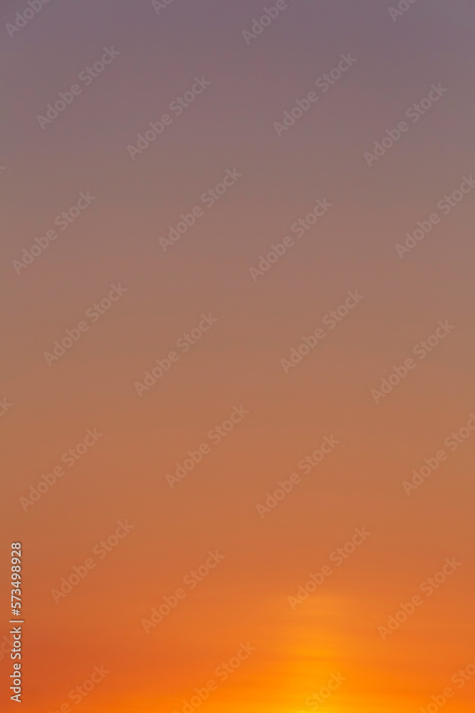 natural background: view on clear sky at sunset