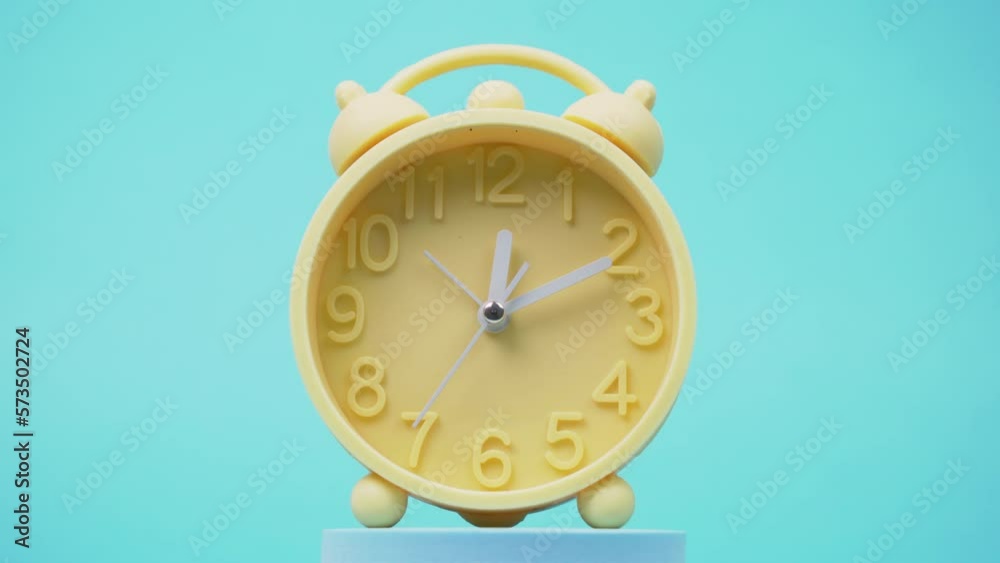 Analog clock motion This footage showcases the intricate mechanics of an analog clock in motion