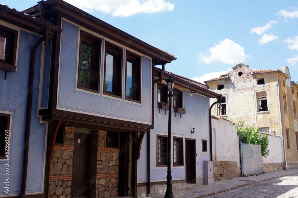 rue dans la ville de Plovdic, Bulgarie rue dans la ville de Plovdic, Bulgarie