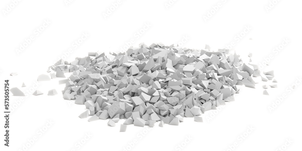 White cracked debris heap background White cracked debris heap background