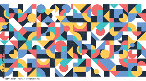 Abstract flat colorful mosaic background