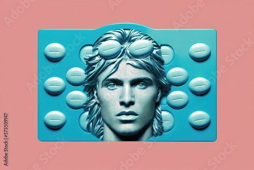 Men's Health Contraceptive Pill. Generative Ai
