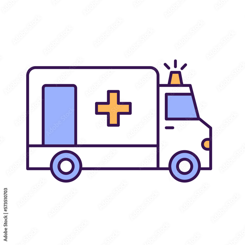 Fototapeta premium Ambulance Vector Icon