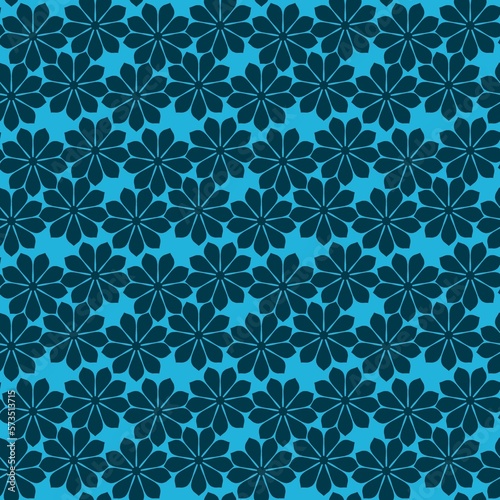 Seamless pattern tile of flowers 