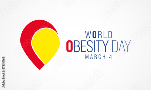 World Obesity day is observed every year on March 4, with the view of promoting practical solutions to end the global obesity crisis. Vector illustration