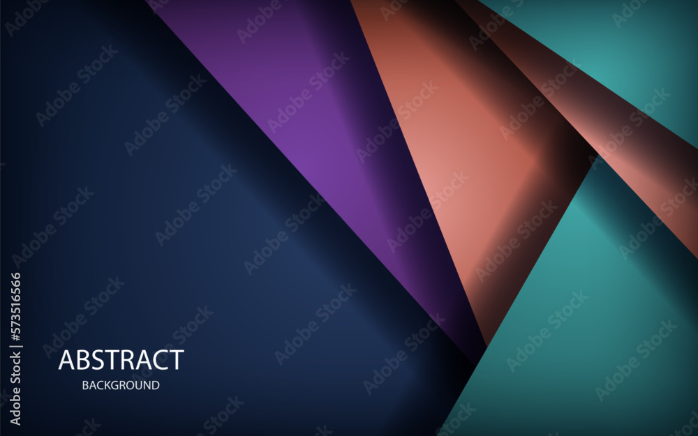 Abstract green, brown, purple, blue overlap on black blank space with text design modern luxury futuristic technology background vector illustration.