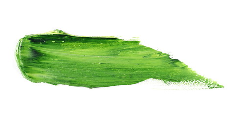 Grunge colorful brush strokes oil paint isolated on white background, clipping path