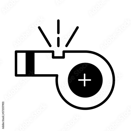 Emergency whistle Vector Icon