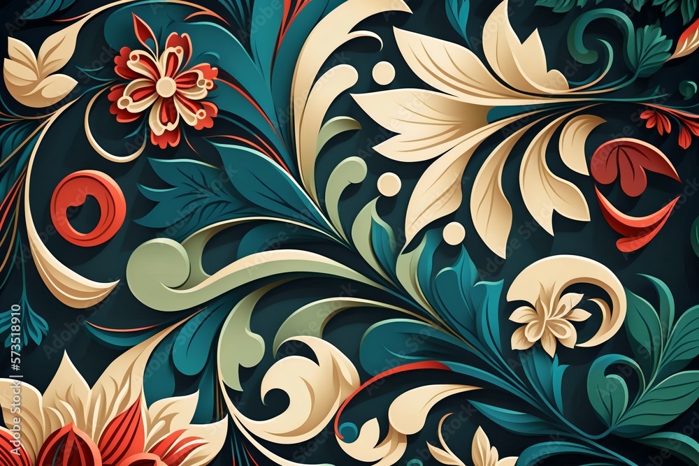 Abstract floral pattern background Abstract floral pattern background