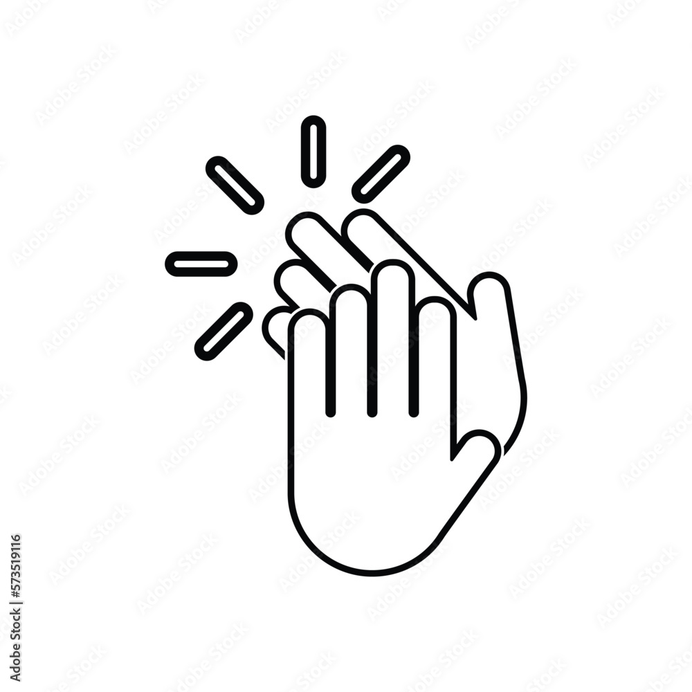 applause icon, hand vector, clap illustration applause icon, hand vector, clap illustration