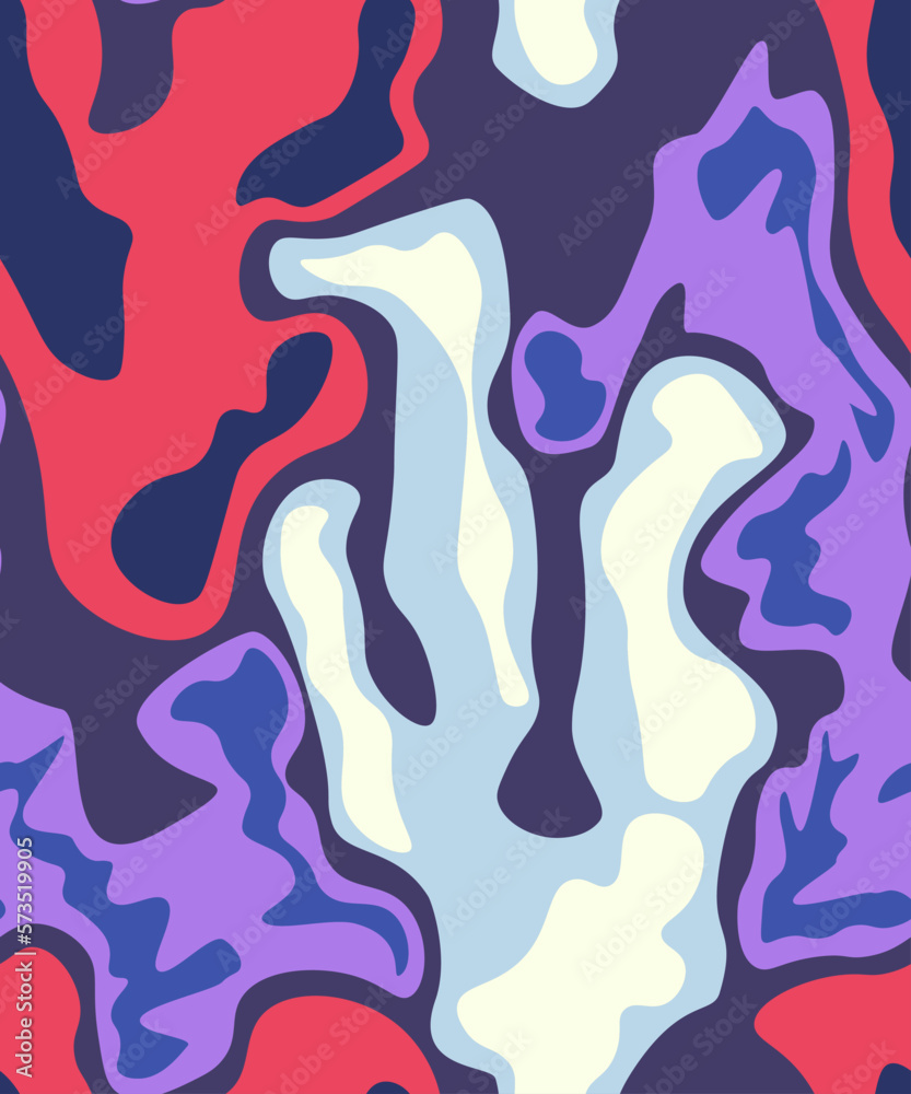 Abstract unusual seamless colorful pattern with wave elements Abstract unusual seamless colorful pattern with wave elements