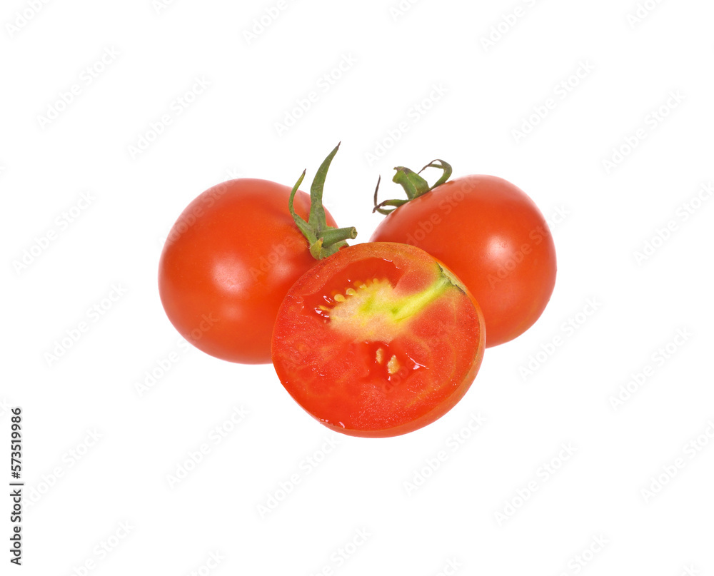 tomatoes isolated on white background