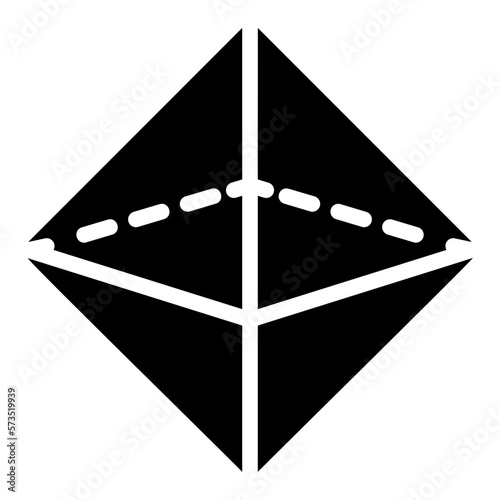 octahedron glyph icon photo