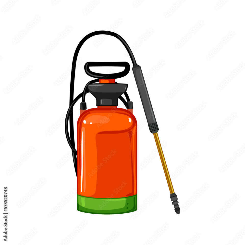 Fototapeta premium pesticide garden sprayer cartoon vector illustration