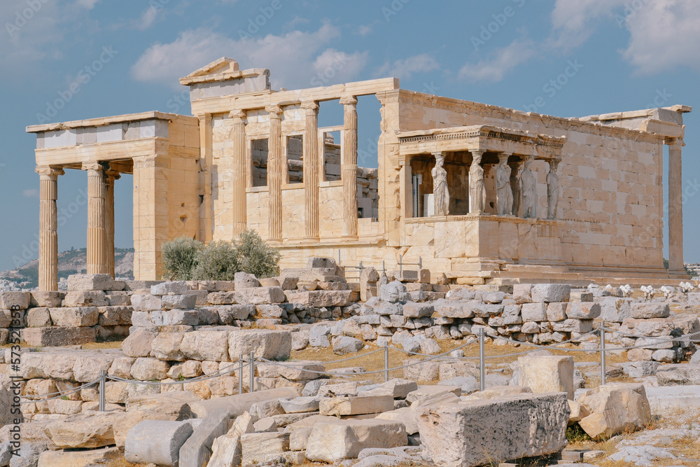ruins of the greek temple of apollo, Acropolis, Greece ruins of the greek temple of apollo, Acropolis, Greece