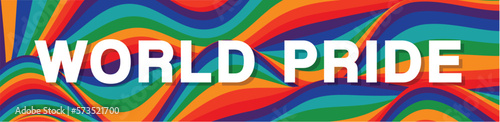 Happy world pride background, vector illustration