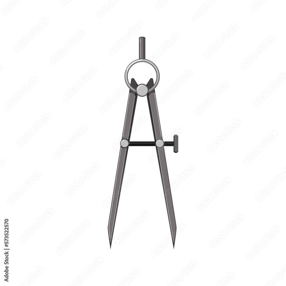 geometry compass divider cartoon vector illustration geometry compass divider cartoon vector illustration