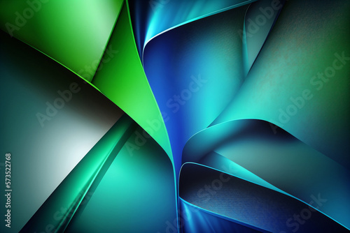 Blue and green gradient design wallpaper. Generative ai. 