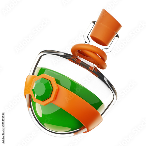 Premium game magic pot icon 3d rendering on isolated background PNG