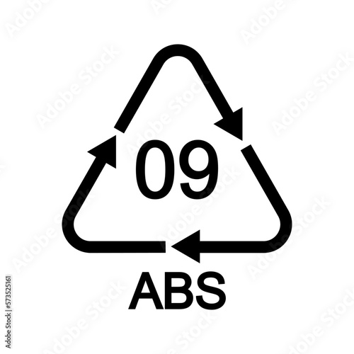 Polypropylene recycling sign in triangular shape with arrows. 05 PP plastic reusable icon isolated on white background. Environmental protection concept