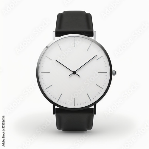 minimalistic watch isolated on_white background