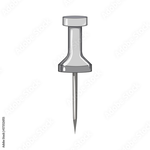 business push pin cartoon vector illustration