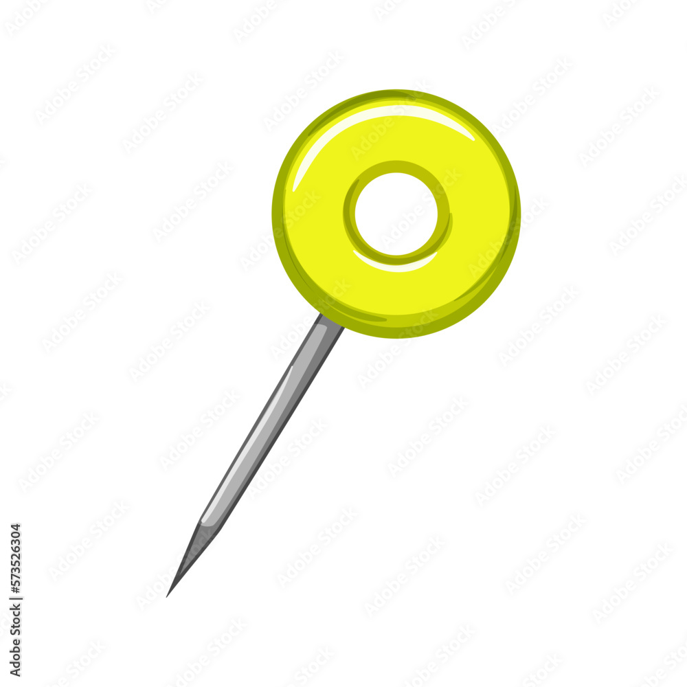 thumbtack push pin cartoon vector illustration thumbtack push pin cartoon vector illustration