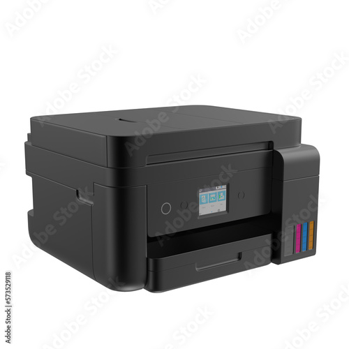 Concept printer 3D render for mockup