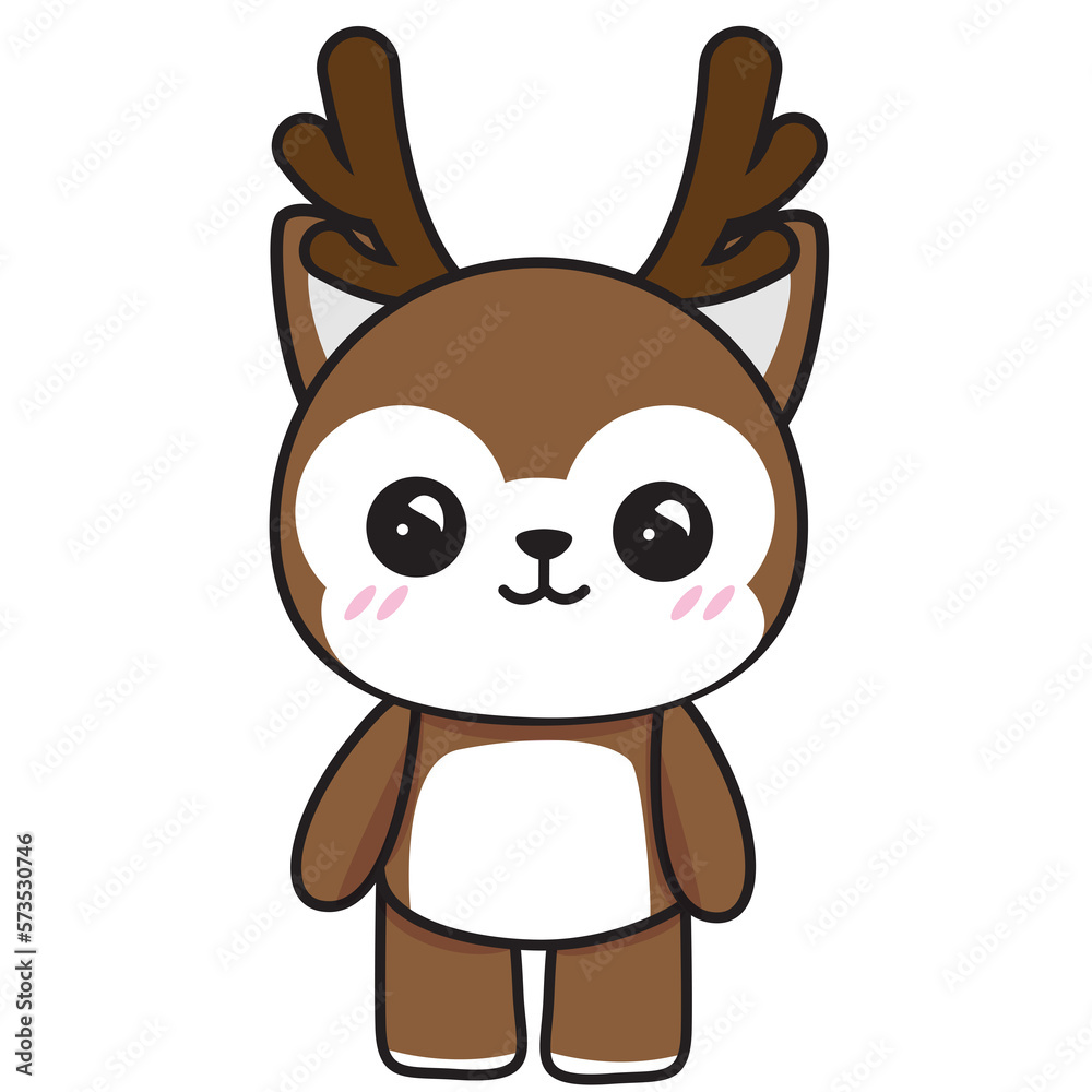 kawaii cute animal reindeer