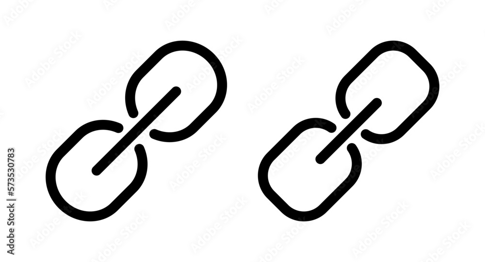 Link icon vector illustration. Hyperlink chain sign and symbol Link icon vector illustration. Hyperlink chain sign and symbol
