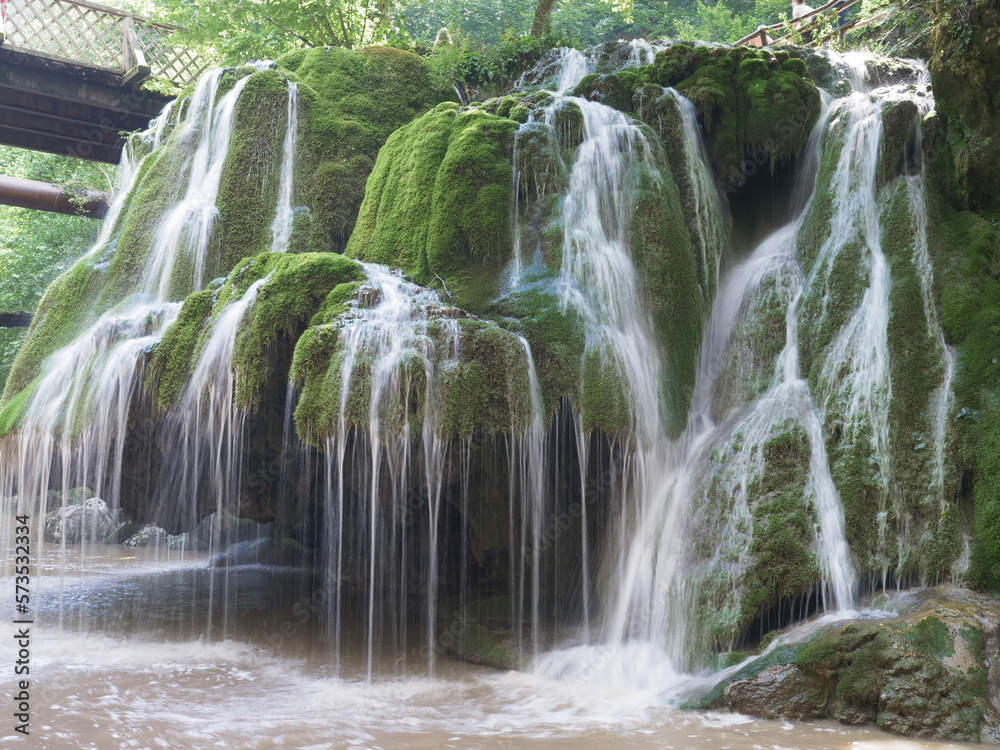 Fototapeta premium The beautiful Bigar waterfall in Romania