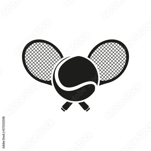 Tennis icon vector. Tennis racquet illustration sign. Sport symbol or logo. © Denys